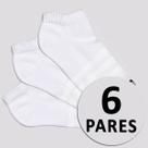 Kit Meia Adidas SPW Cano Baixo 6 Pares Branca