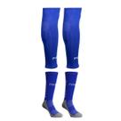 Kit Meia AntiDerrapante + Canelito de Compressão Pró 6002 Finta Azul