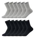 Kit Meia Cano Alto Sport 12 Pares