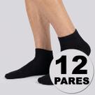 Kit Meia Dallf Cano Curto 12 pares Preta Kit Meia Dallf Cano Curto 12 pares Preta
