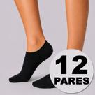 Kit Meia Dallf Invisível 12 pares Feminina Preta