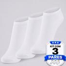 Kit Meia Dallf Sapatilha 3 pares Branca