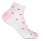 Kit Meia Feminina 6 Pares Estampada Cano Curto Basica