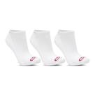 Kit Meia Feminina Adulto Curto Olympikus Branca 3 Pares