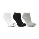Kit Meia Feminina Adulto Curto Olympikus Branco E Preto 3 Pares