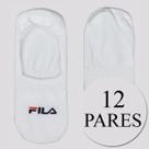Kit Meia Fila 12 Pares Cano Invisível Branco Kit Meia Fila 12 Pares Cano Invisível Branco