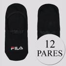 Kit Meia Fila 12 Pares Cano Invisível Preto Kit Meia Fila 12 Pares Cano Invisível Preto