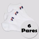 Kit Meia Fila 6 Pares Cano Curto Branco