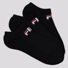 Kit Meia Fila Light 3 Pares Cano Curto Preto