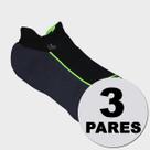 Kit Meia Lupo Fitness Preta 3 Pares