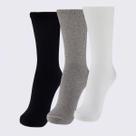 Kit Meia Lupo Sport Walk Cano Longo 3 Pares Branca Preta e Cinza