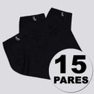 Kit Meia Lupo Walk Cano Curto 15 Pares Preta