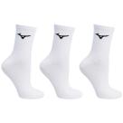 Kit Meia Mizuno Cano Médio Training Pacote com 3 pares - Branco Kit Meia Mizuno Cano Médio Training Pacote com 3 pares - Branco