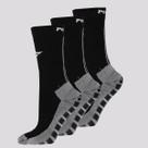 Kit Meia Penalty Grip Antiderrapante 3 Pares Preta