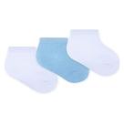 Kit Meia Pimpolho RN Lisa Masculino Branco/Azul 87961 Kit Meia Pimpolho RN Lisa Masculino Branco/Azul 87961