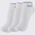 Kit Meia Puma Cano Baixo 3 Pares Basic Feminina Branca