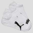 Kit Meia Puma Sapatilha 3 Pares Infantil Branca Kit Meia Puma Sapatilha 3 Pares Infantil Branca