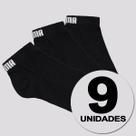 Kit Meia Puma Sapatilha 9 Preta