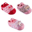 Kit Meia Sapatilha Bebê com 3 pares Tam.21 a 25 Pimpolho Kit Meia Sapatilha Bebê com 3 pares Tam.21 a 25 Pimpolho