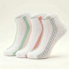 Kit Meia Sapatilha Feminina 3 Pares Multicores