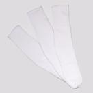 Kit Meia Selene Cano Alto 3 Pares Branca