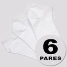 Kit Meia Selene Sapatilha 6 Pares Branca