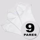 Kit Meia Selene Sapatilha 9 Pares Branca