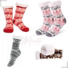 Kit Meias Feminana Masculina 2 Pares Meia Cano Longo Lã Kit Meias Feminana Masculina 2 Pares Meia Cano Longo Lã