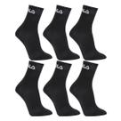 Kit Meias Fila Cano Médio Logo 6 pares