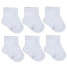 Kit Meias para Bebê Branca 6 Pares