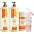 Kit Mel 1 Shampoo 1 Cond 1 Banho 1L + Finalizador Obrigatório Lourre 120ml