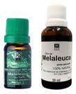 Kit Melaleuca Puro 10ml Melaleuca Pronto Para Pele 30ml