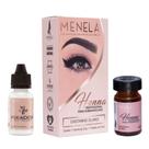 Kit Menela Henna Sobrancelha Designer Profissional Com Fixador de Extrato de Bambu