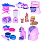 Kit Menina Brinquedo Cozinha Eletro Liquidificador Fogão 23p Kit Menina Brinquedo Cozinha Eletro Liquidificador Fogão 23p