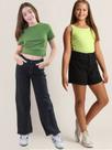 Kit menina Short e calça wide leg