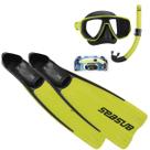 Kit Mergulho Pesca, Velox Seasub, Máscara Snorkel Nadadeira