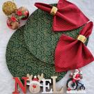 Kit Mesa 10 Capas Sousplat 10 Bases 10 Guardanapos 10 Anéis Kit Mesa 10 Capas Sousplat 10 Bases 10 Guardanapos 10 Anéis