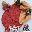 Kit Mesa 10 Capas Sousplat 10 Bases 10 Guardanapos 10 Anéis Kit Mesa 10 Capas Sousplat 10 Bases 10 Guardanapos 10 Anéis