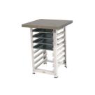 Kit - Mesa Apoio MES-004 Bancada capacidade 8 Níveis + 4 Assadeiras 35x35 - Progás