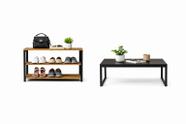 Kit Mesa Centro 60cm e Sapateira Industrial 6 Pares