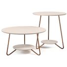 Kit Mesa de Centro e Apoio Liz Off White