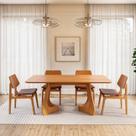 Kit Mesa de Jantar Paineira 180cm e 4 Cadeiras Jandaia CabeCasa MadeiraOriginals