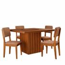 Kit Mesa de Jantar Santiago 136 e 4 Cadeiras Córdoba Kit Mesa de Jantar Santiago 136 e 4 Cadeiras Córdoba