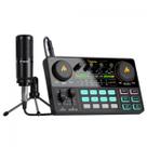 Kit Mesa De Som E Microfone Maono Caster Lite, USB, Bluetooth, Preto, AU-AM200 S1