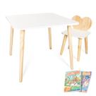 Kit Mesa e Cadeira Infantil Coração Pinus 2 Kit Mesa e Cadeira Infantil Coração Pinus 2