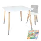 Kit Mesa e Cadeira Infantil Dinossauro Cinza 2