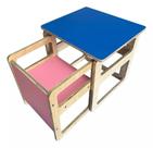 Kit Mesa E Cadeira Montessoriano Infantil Cubo CM2020 - Color Mobile