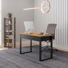 Kit Mesa Escrivaninha c/ Gaveta e Estante Nicho 100% Mdf Kit Mesa Escrivaninha c/ Gaveta e Estante Nicho 100% Mdf