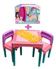 Kit Mesa Infantil 2 Cadeiras Com Pet Shop Cachorro Brinquedo Kit Mesa Infantil 2 Cadeiras Com Pet Shop Cachorro Brinquedo