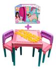 Kit Mesa Infantil 2 Cadeiras Com Pet Shop Cachorro Brinquedo Kit Mesa Infantil 2 Cadeiras Com Pet Shop Cachorro Brinquedo